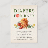 Pasta & Pacifiers Baby Shower Diaper Raffle