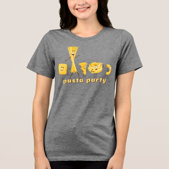 Pasta Party Tri-Blend Shirt (Front)