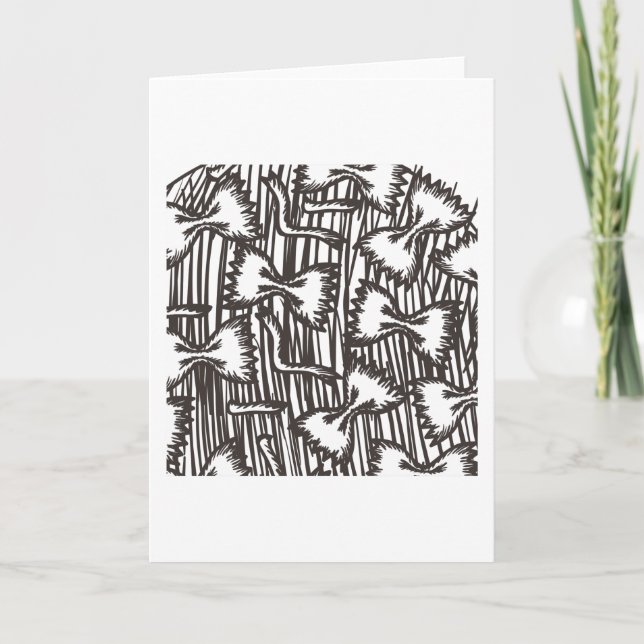Pasta Pattern Pasta Lover Pasta Patterns Card (Front)