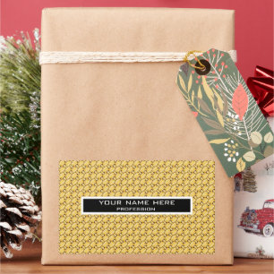 Pasta pattern rectangular sticker