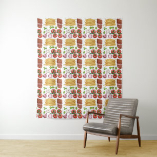 Pasta Pattern tapestries