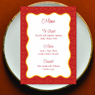 Pasta Pattern That's Amore Italian Bridal Shower Menu