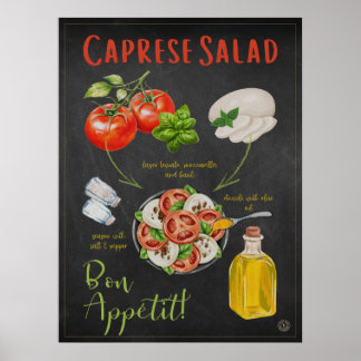 Pasta Pomodoro Recipe - Italian Kitchen Poster