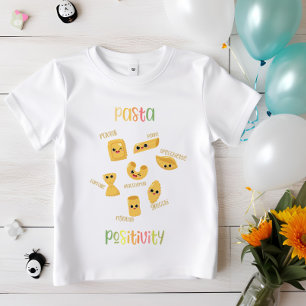 Pasta Positivity   Cute Italian Food kids T-Shirt