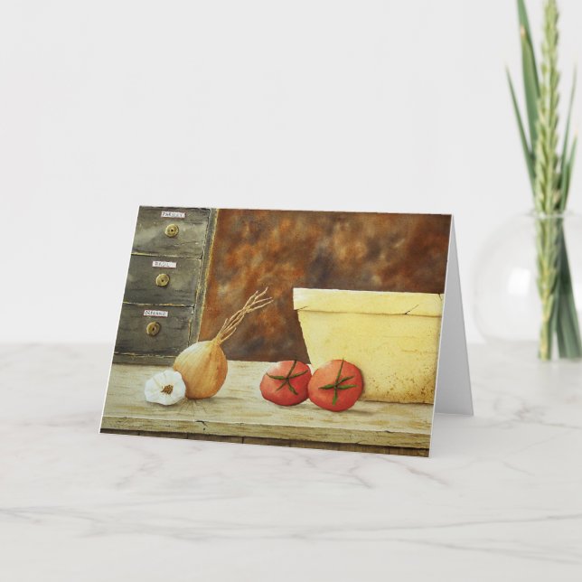 Pasta Recipe Still Life Greeting Card (Front)