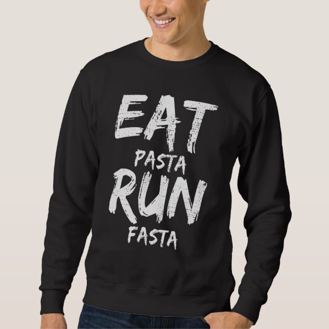 Pasta Running Vintage Sweatshirt (Front)