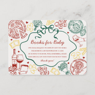 Pasta Special Delivery Italian Books for Baby Enclosure Card