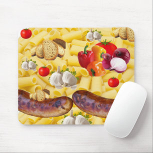 Pasta Tomato Bread Mouse Pad! Mouse Pad