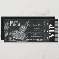 Pasta WIne Dinner Chalk VIP Dinner Party Ticket