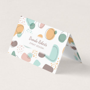 Paste Colors Organic Shapes Pattern Business Card