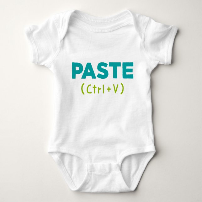 PASTE (Ctrl+V) Copy & Paste Baby Bodysuit (Front)