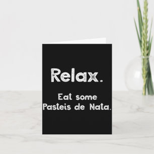 Pasteis De Nata Rtuguese Quote Funny Rtugal Food R Card