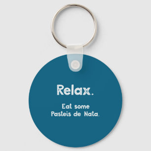 Pasteis De Nata Rtuguese Quote Funny Rtugal Food R Key Ring