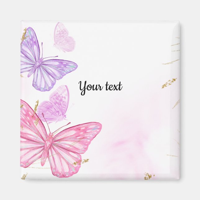Pastek butterflies template magnet (Front)