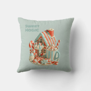 Pastel 3D Candy House Sweet Magic Cushion