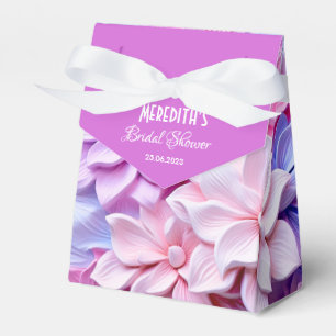 Pastel 3D Flower pattern Favour Box