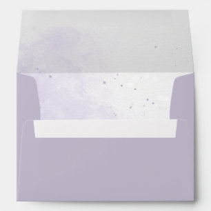 Pastel 5 x 7 Envelope with Watercolor Splash