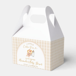 Pastel A Little Cutie Pie Gingham Fall Baby Shower Favour Box
