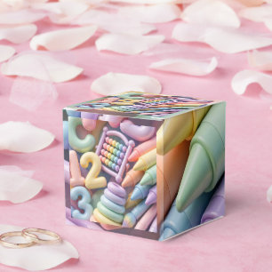 Pastel ABC Learning Burst - Inflated 3D Educationa Favour Box