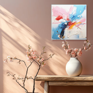 Pastel abstract 3 of 4 canvas print