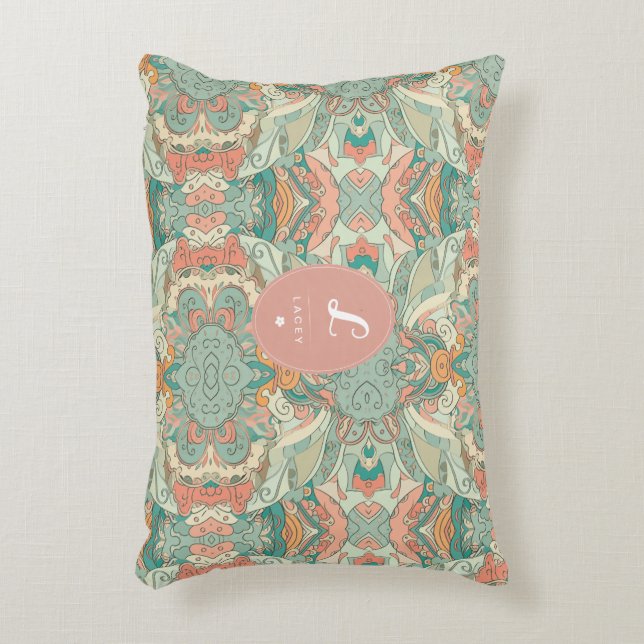 Pastel Abstract Accent Pillow (Front(Vertical))