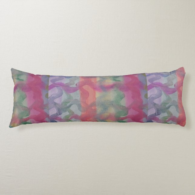 Pastel Abstract Art  Body Cushion (Front)