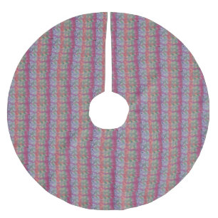 Pastel Abstract Art Brushed Polyester Tree Skirt