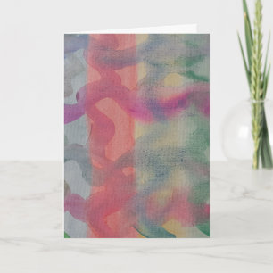 Pastel Abstract Art Card