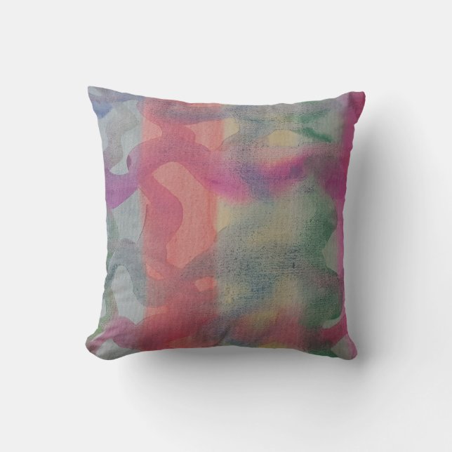 Pastel Abstract Art  Cushion (Front)