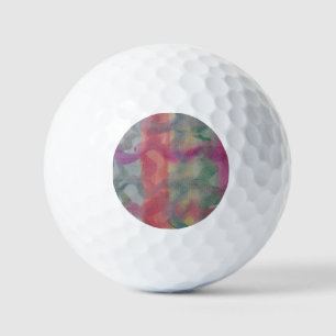 Pastel Abstract Art Golf Balls