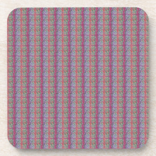Pastel Abstract Art Hard Plastic Coaster