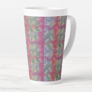 Pastel Abstract Art Latte Mug