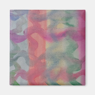 Pastel Abstract Art Magnet