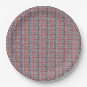 Pastel Abstract Art Paper Plate