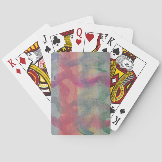 Pastel Abstract Art  Playing Cards (Back)