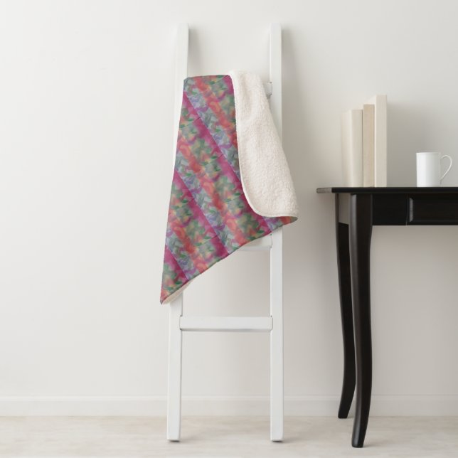 Pastel Abstract Art  Sherpa Blanket (In Situ)
