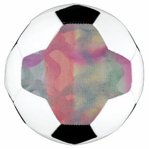 Pastel Abstract Art Soccer Ball