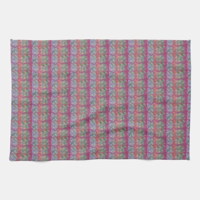 Pastel Abstract Art Tea Towel (Horizontal)