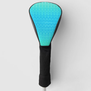 Pastel Abstract Art Teal Turquoise Blue Green Golf Head Cover