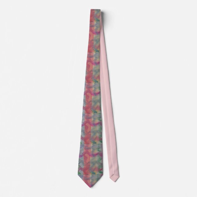 Pastel Abstract Art  Tie (Front)