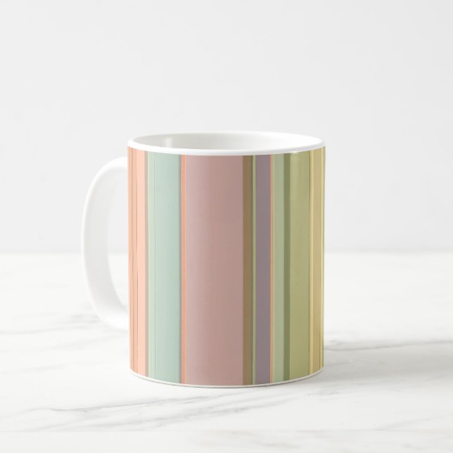 Pastel Abstract Checkout Pattern Mug Design (Front Left)