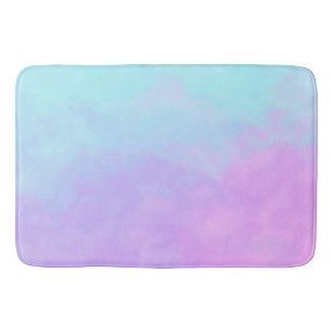Pastel Abstract Clouds Bath Mat