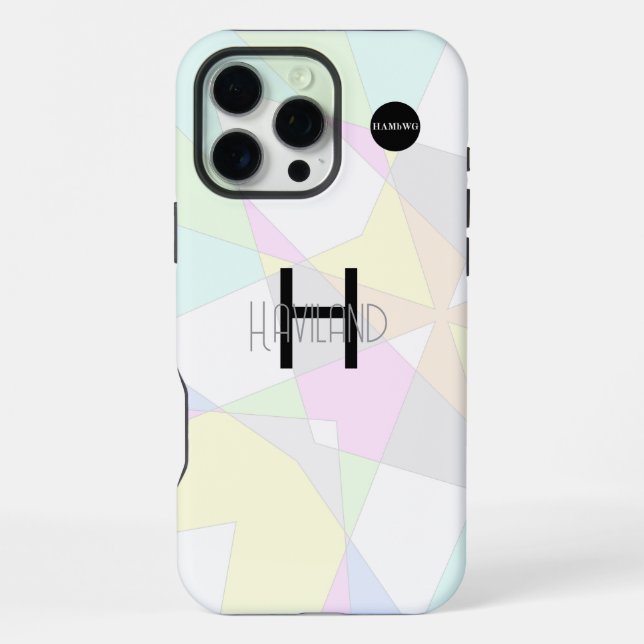 Pastel Abstract Design Cell Phone Case HAMbWG (Back)
