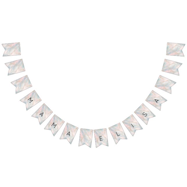 Pastel Abstract Elegant Chic CUSTOM BABY SHOWER Bunting (All)