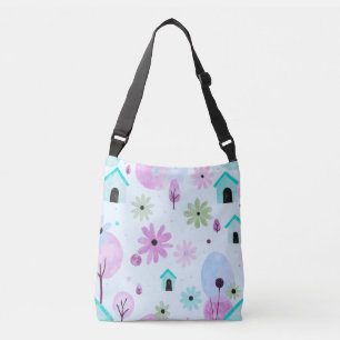 Pastel Abstract Floral Tote