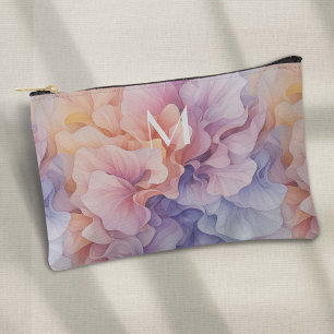Pastel Abstract Flowers Pattern, Colourful Dance Accessory Pouch
