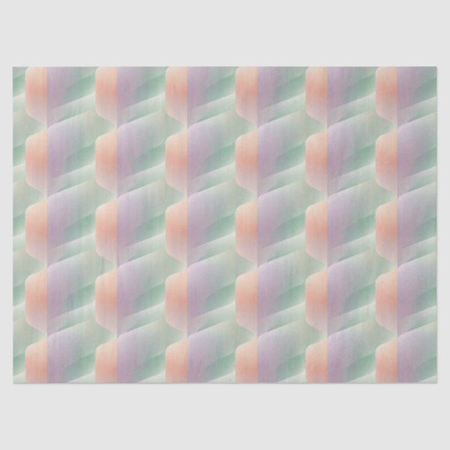 Pastel Abstract Gradient Soft Colour Aesthetic Tissue Paper (Front)