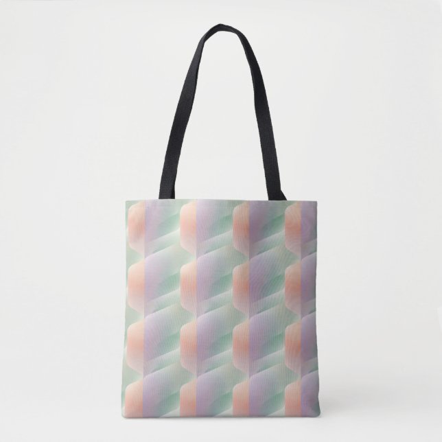 Pastel Abstract Gradient Soft Colour Aesthetic Tote Bag (Front)