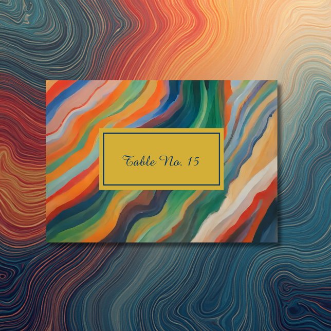 pastel abstract marble african destination  table number (Creator Uploaded)