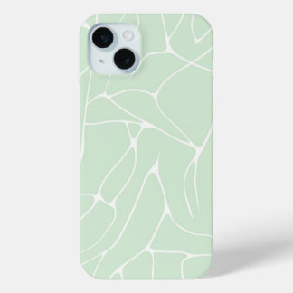 Pastel Abstract Minimalist Mint Green colour iPhone 15 Mini Case